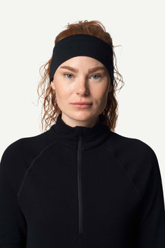 Desoli Headband - 100% Merino Wool Headwear Houdini True Black S/M