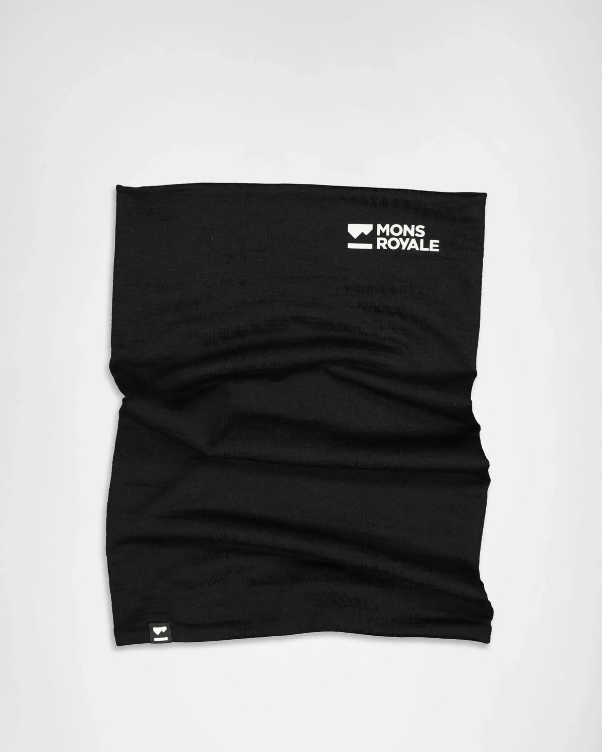 Double Up Neckwarmer - Merino Wool Scarf Mons Royale Black