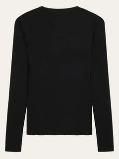 KnowledgeCotton Apparel Dynamic Merino Wool T-Shirt Black Shirt