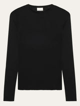 KnowledgeCotton Apparel Dynamic Merino Wool T-Shirt Black Shirt