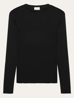 KnowledgeCotton Apparel Dynamic Merino Wool T-Shirt Black Shirt