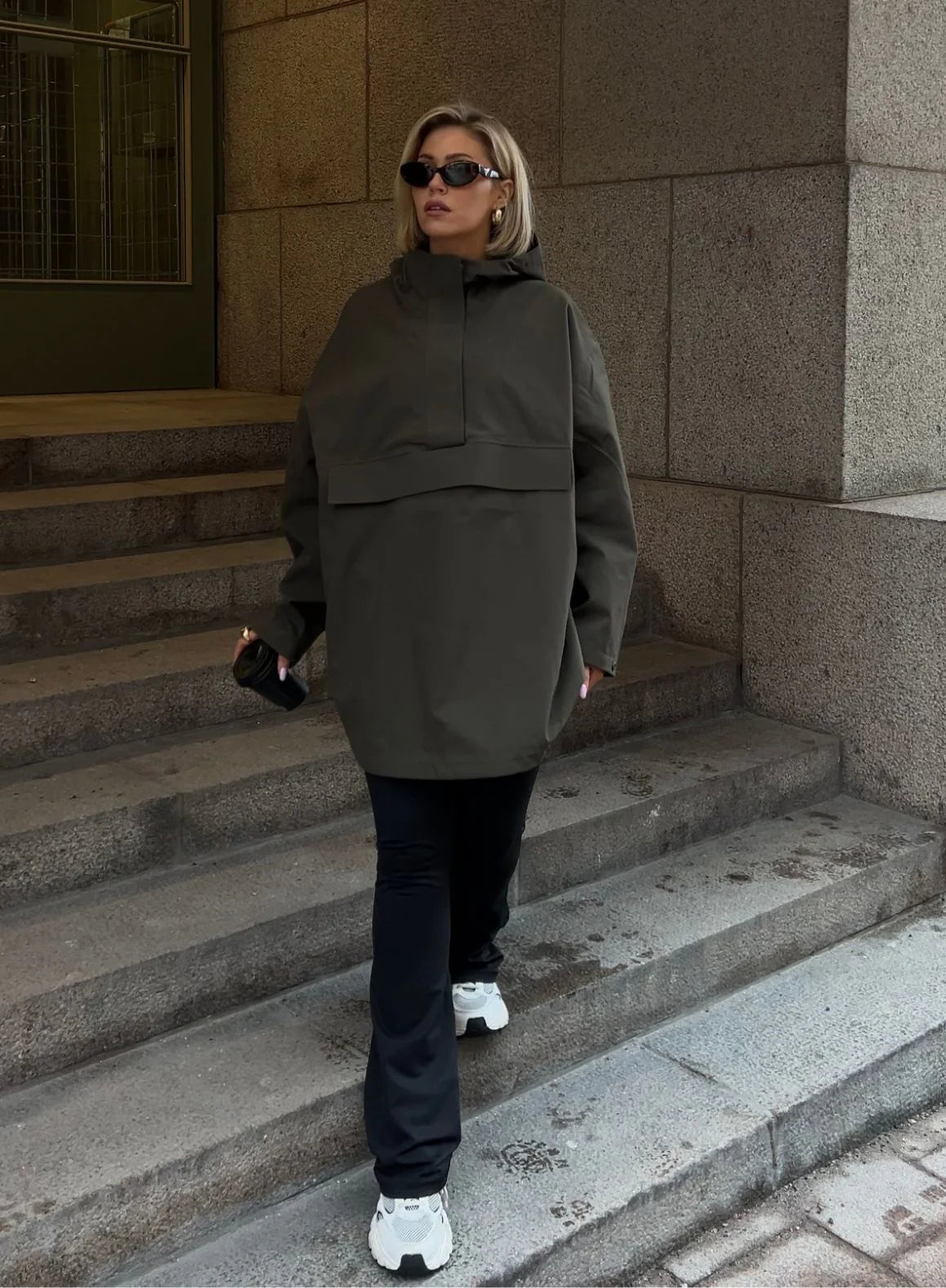 Aimn - Waterproof Oversized Anorak - Weekendbee - sustainable sportswear