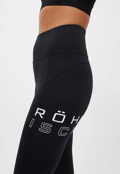 Röhnisch Endorphin Logo Tights - Recycled polyester Black Pants