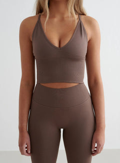 Aimn - Shape Seamless Cross Back Bralette - Weekendbee - sustainable sportswear