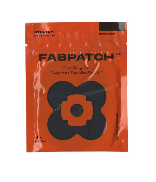 Vaatelaastari FabPatch Stretch Black 4pcs Care products