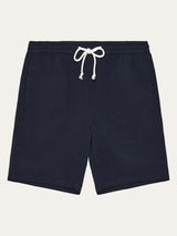 Fig Loose Seersucker Shorts - Night Sky