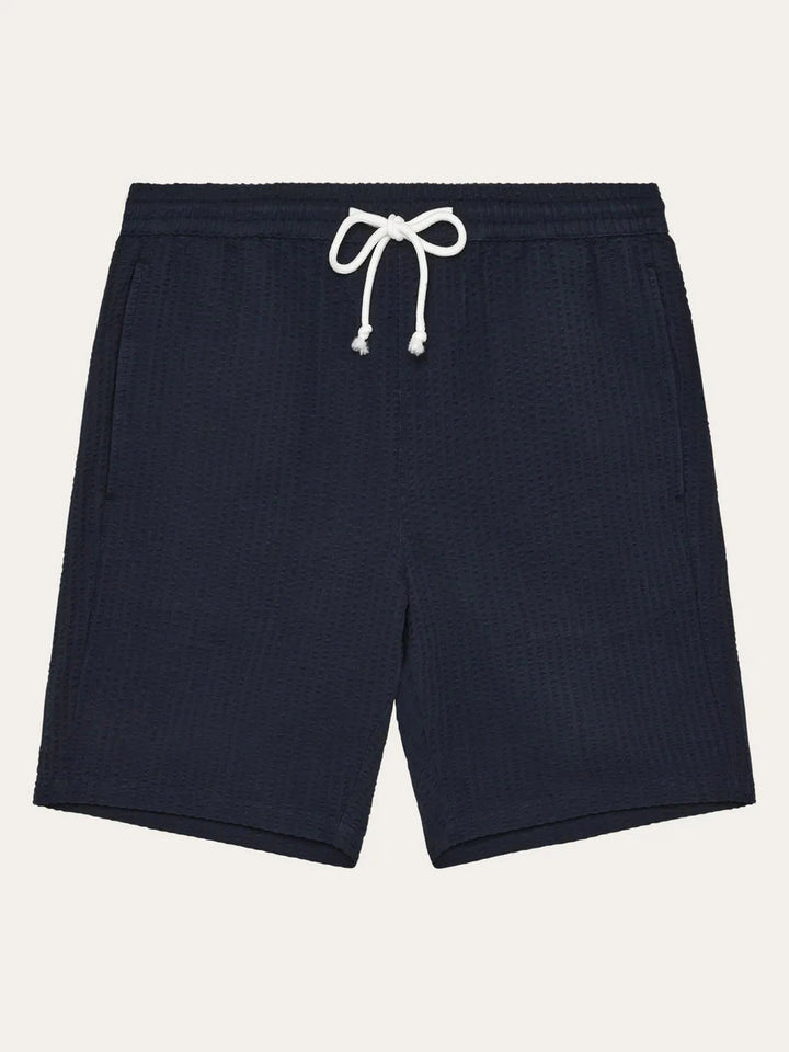 Fig Loose Seersucker Shorts