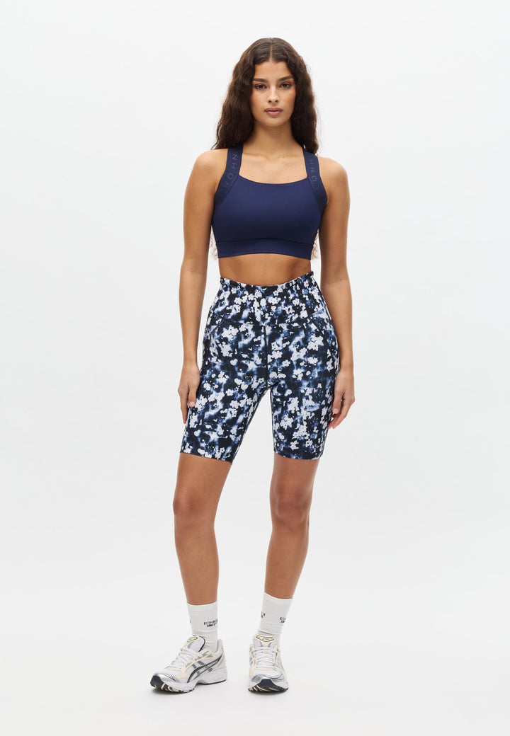 Flattering Printed Bike Tights Pants Röhnisch Indigo Bloom S 