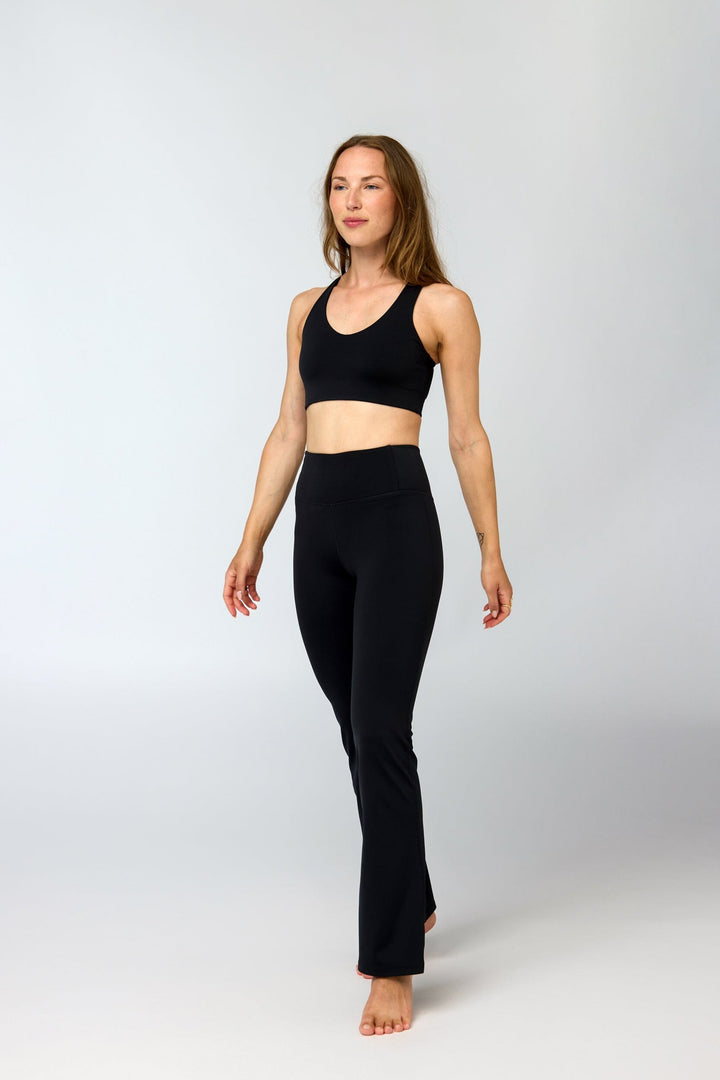 Float Groove Flare Leggings - Made from Recycled plastic bottles Pants Girlfriend Collective 
