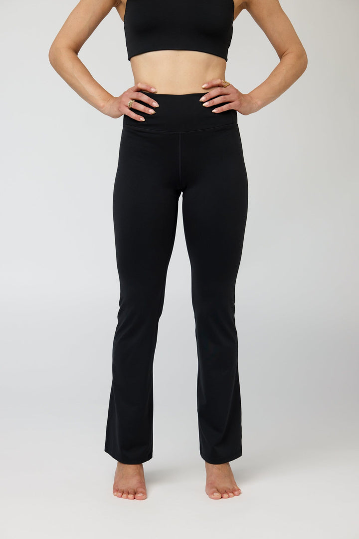 Float Groove Flare Leggings - Made from Recycled plastic bottles Pants Girlfriend Collective 