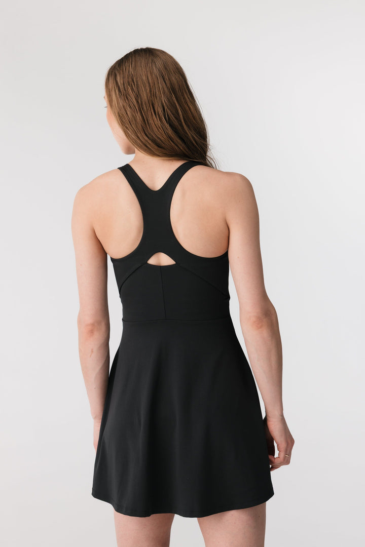 Float Lola V-neck Dress Dress Girlfriend Collective 