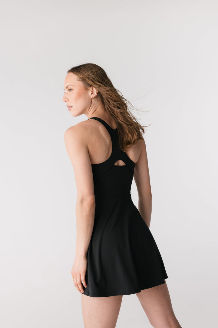 Float Lola V-neck Dress Dress Girlfriend Collective 