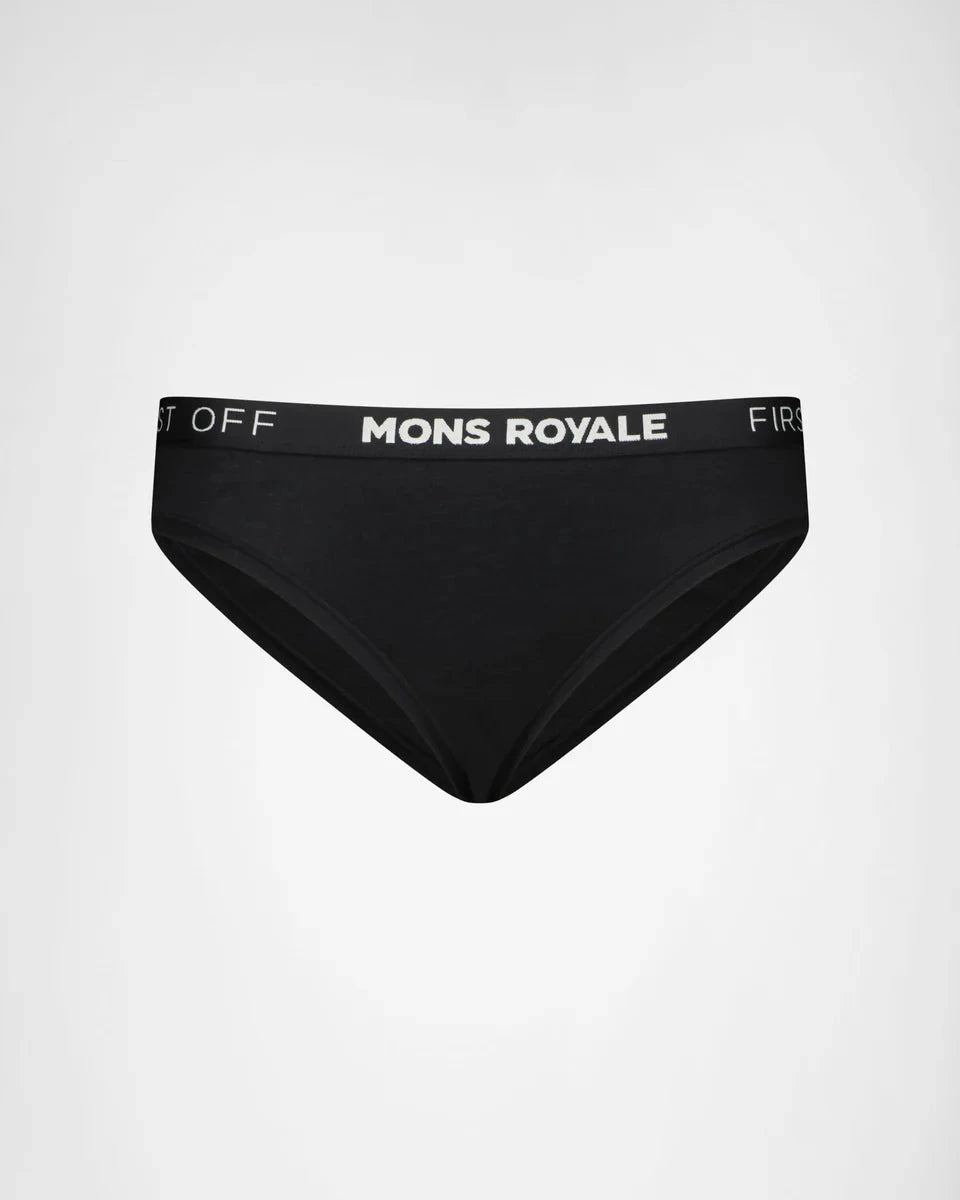 Folo Brief - Merino wool Underwear Mons Royale Black -25 XS 