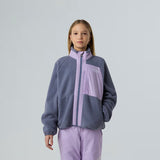 Girls Yumiori Full-Zip Fleece Jacket Shirt The North Face Twilight Galaxy-Lite Lilac S