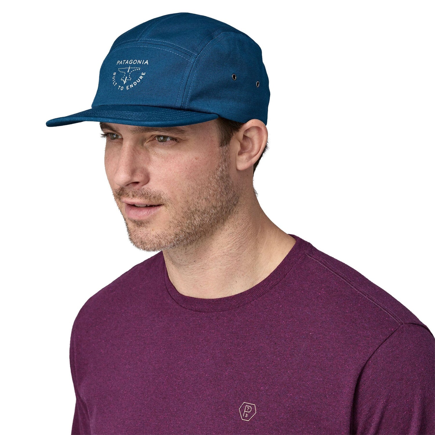 Patagonia Graphic Maclure Hat - Organic Cotton & recycled polyester Forge Mark Crest: Lagom Blue ALL Headwear