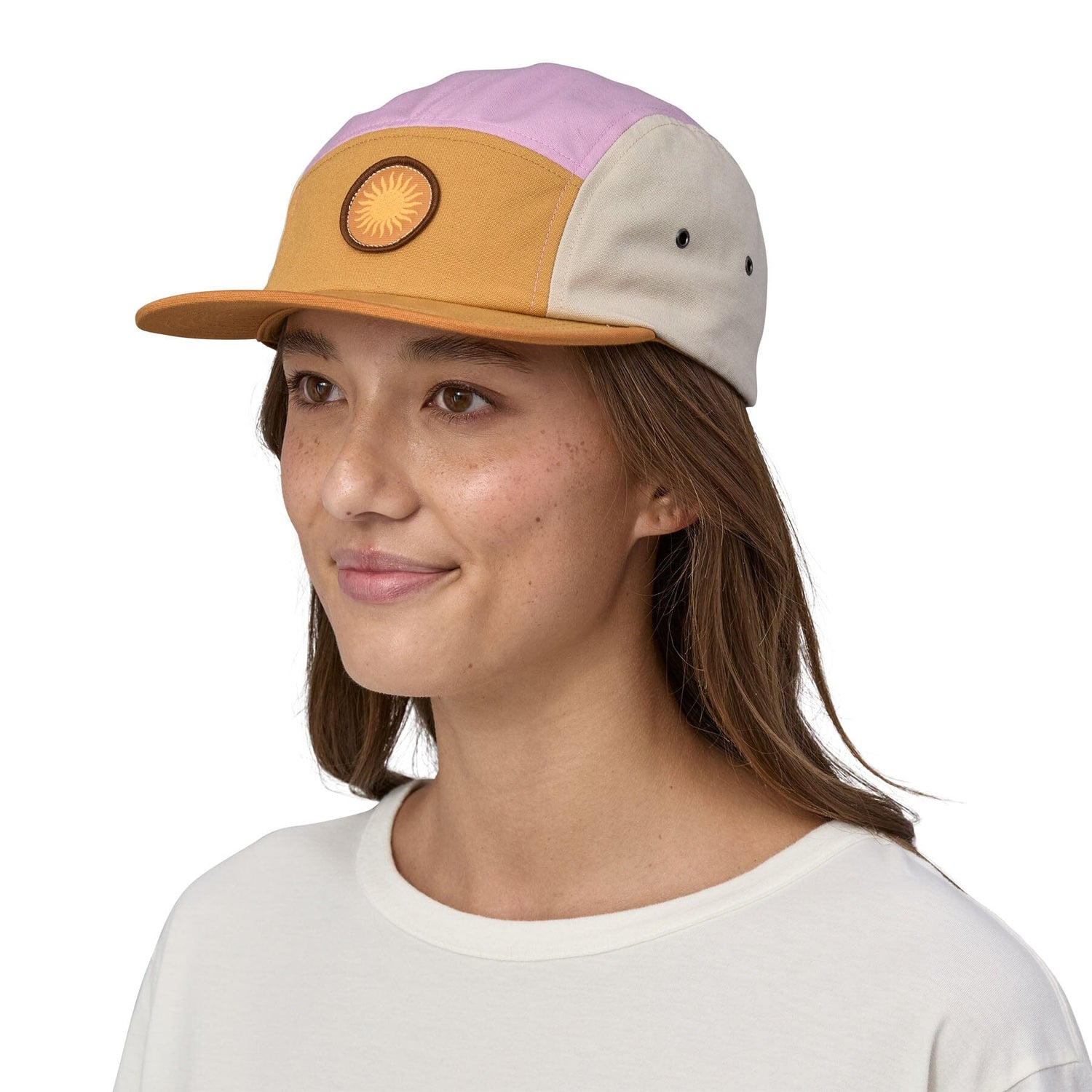 Patagonia Graphic Maclure Hat - Organic Cotton & recycled polyester Spirited Sun: Pufferfish Gold ALL Headwear