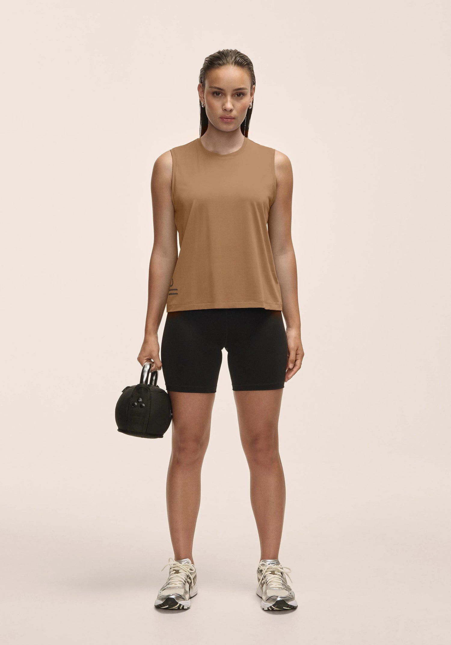 Casall Graphic Tank Light Khaki Shirt