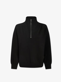 Varley Hawley Half-Zip Sweat Black Shirt