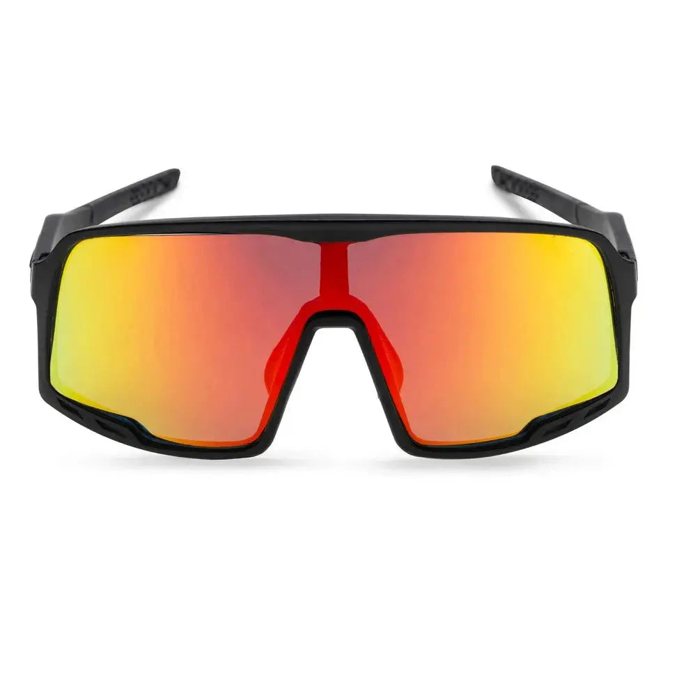 Henrik Sunglasses - Recycled Plastic Sunglasses CHPO Matte Black/Red Mirror