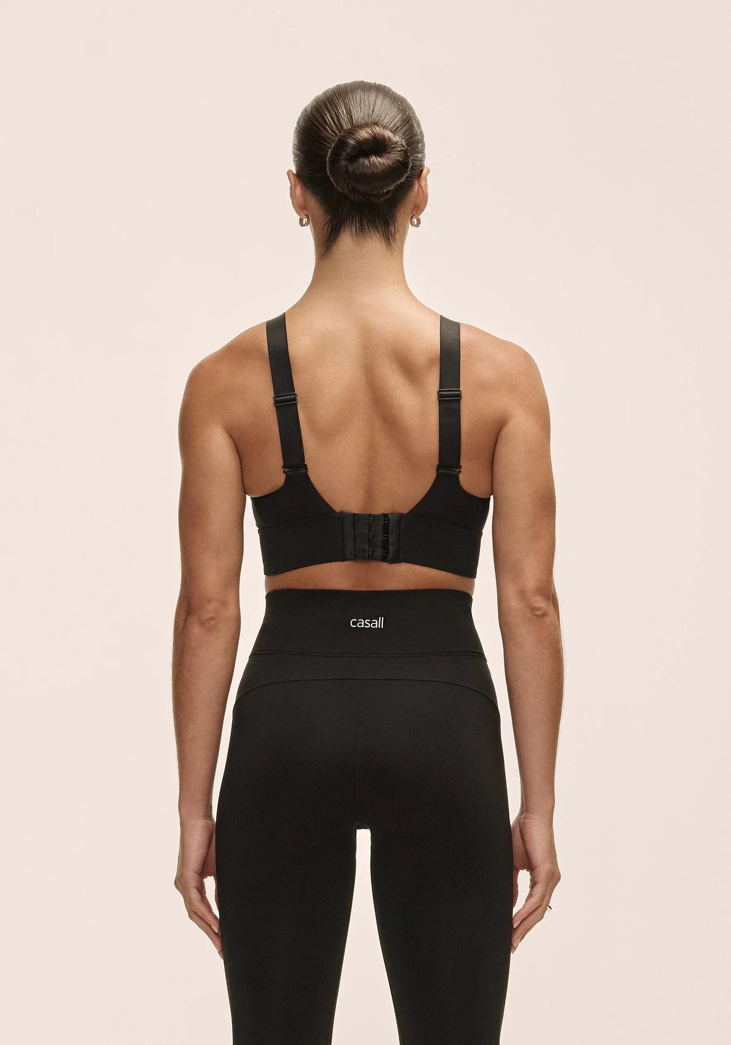 Casall Iconic Adjustable Sports Bra Black Black Bra
