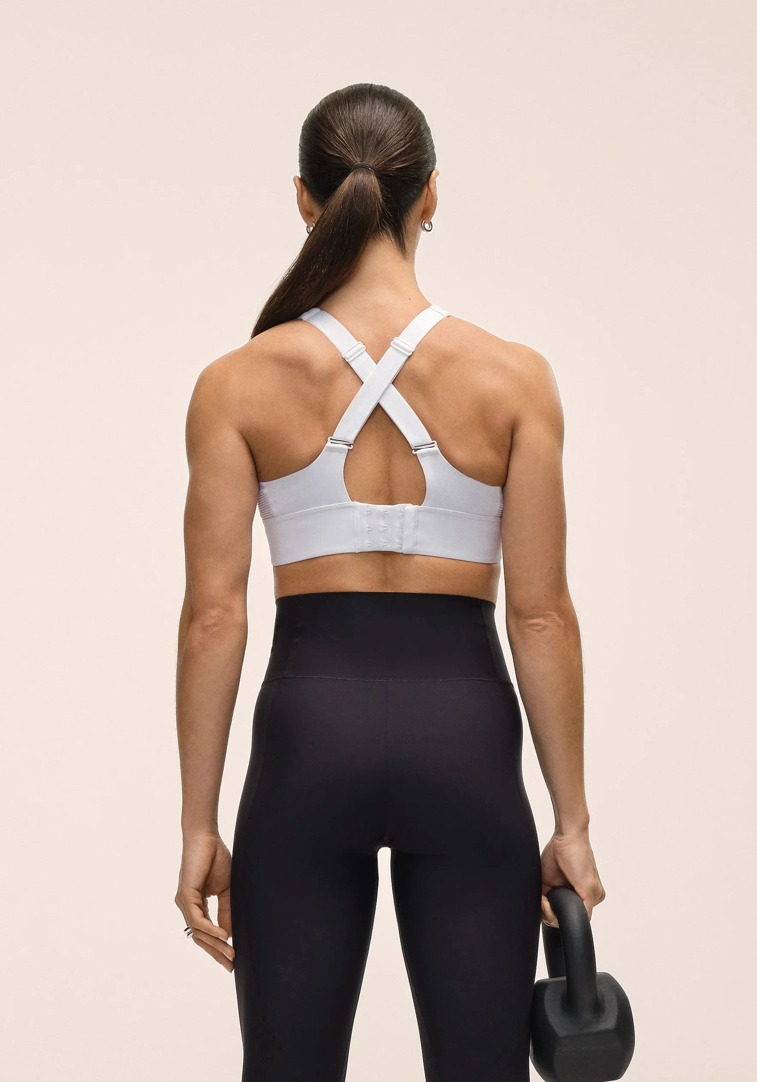 Casall Iconic Adjustable Sports Bra White Bra