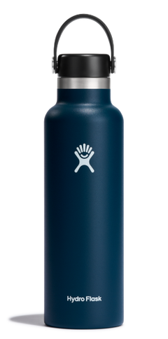 Hydro Flask Standard Mouth bottle 0.62l/21oz - Stainless Steel BPA Free Indigo Cutlery