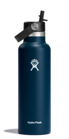 Hydro Flask 21 OZ STANDARD FLEX STRAW CAP 0.62l/21oz - Stainless Steel BPA Fre Indigo Cutlery