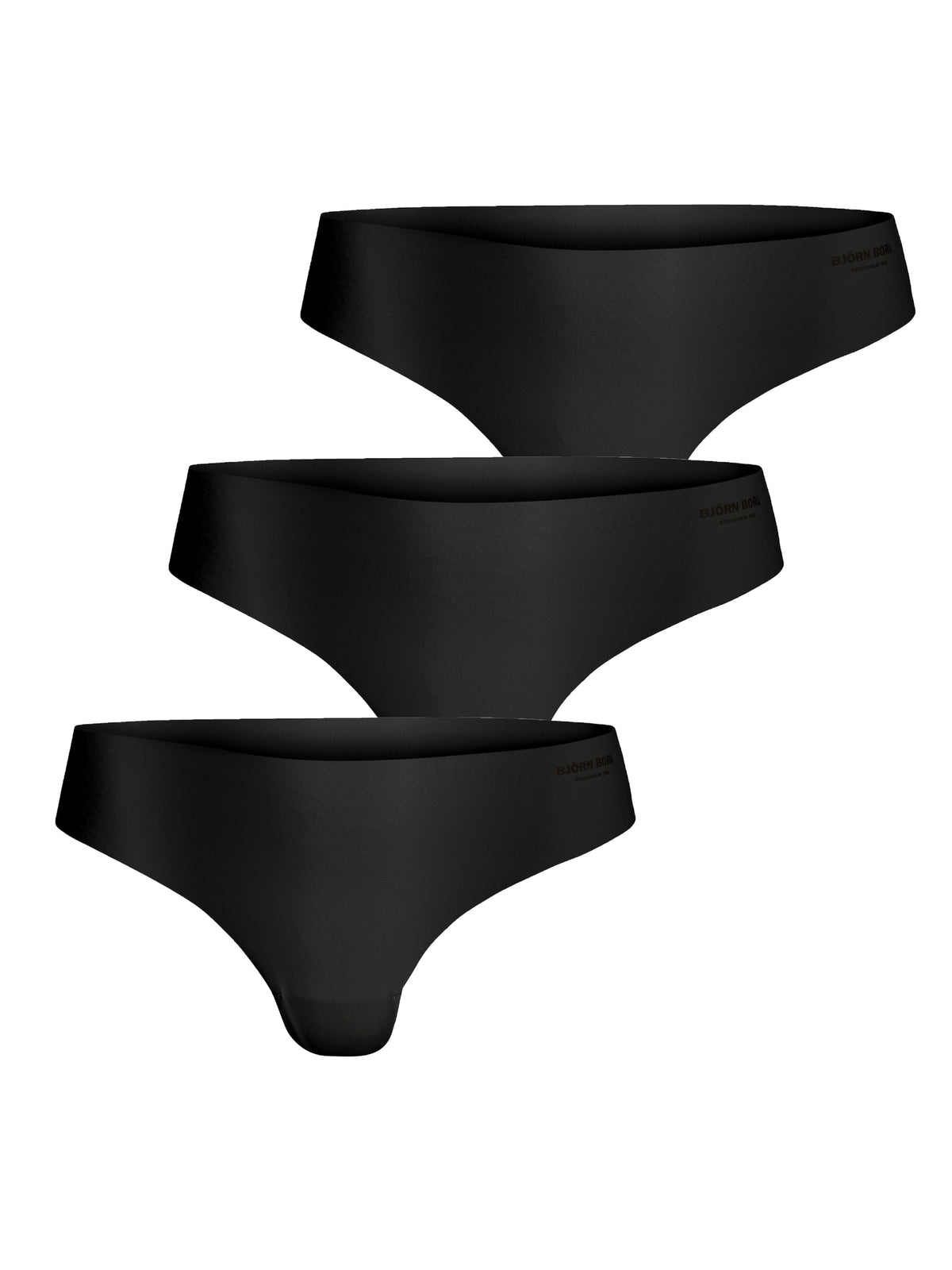 Björn Borg Invisible Thongs 3-pack Black Underwear