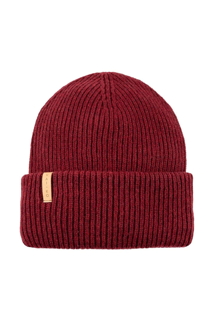 Kajo Beanie - Recycled Lamb's Wool & Recycled Polyamide Headwear VAI-KØ Burgundy 