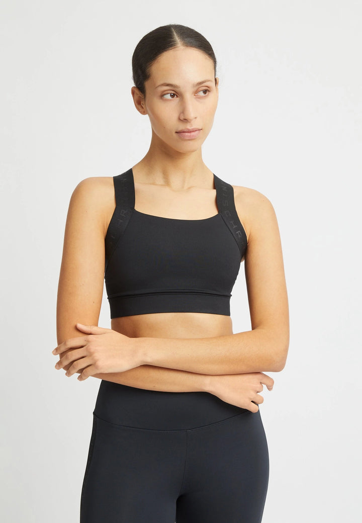 Kay Sports Bra - Recycled polyester Underwear Röhnisch Black/Black S