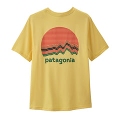 Patagonia Kids Cap SW T-Shirt - Recycled polyester & polyester Ridge Rise Moonlight: Milled Yellow Shirt