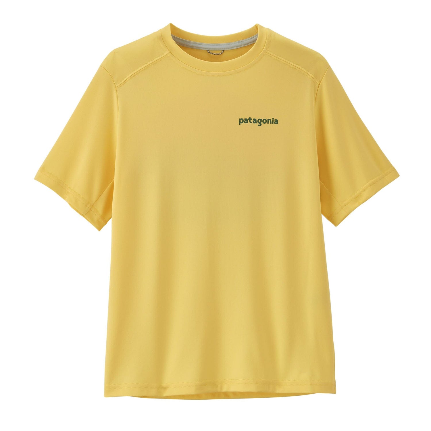 Patagonia Kids Cap SW T-Shirt - Recycled polyester & polyester Ridge Rise Moonlight: Milled Yellow Shirt