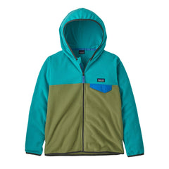 Patagonia Kids Micro D Snap-T Jacket - 100% recycled polyester Buckhorn Green Jacket