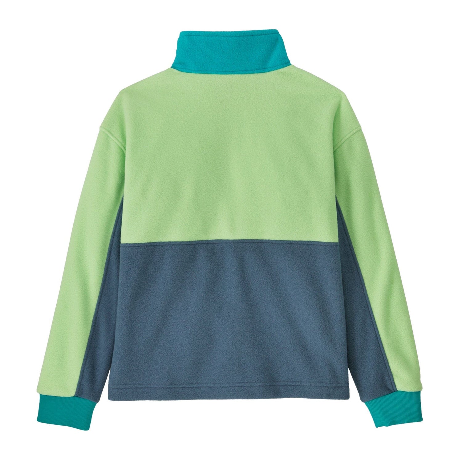 Patagonia Kids Microdini 1/2 Zip fleece shirt - 100% recycled polyester Utility Blue Jacket