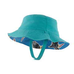 Patagonia Kids Sun Bucket Hat - 100% recycled nylon Amigos: Vessel Blue Headwear