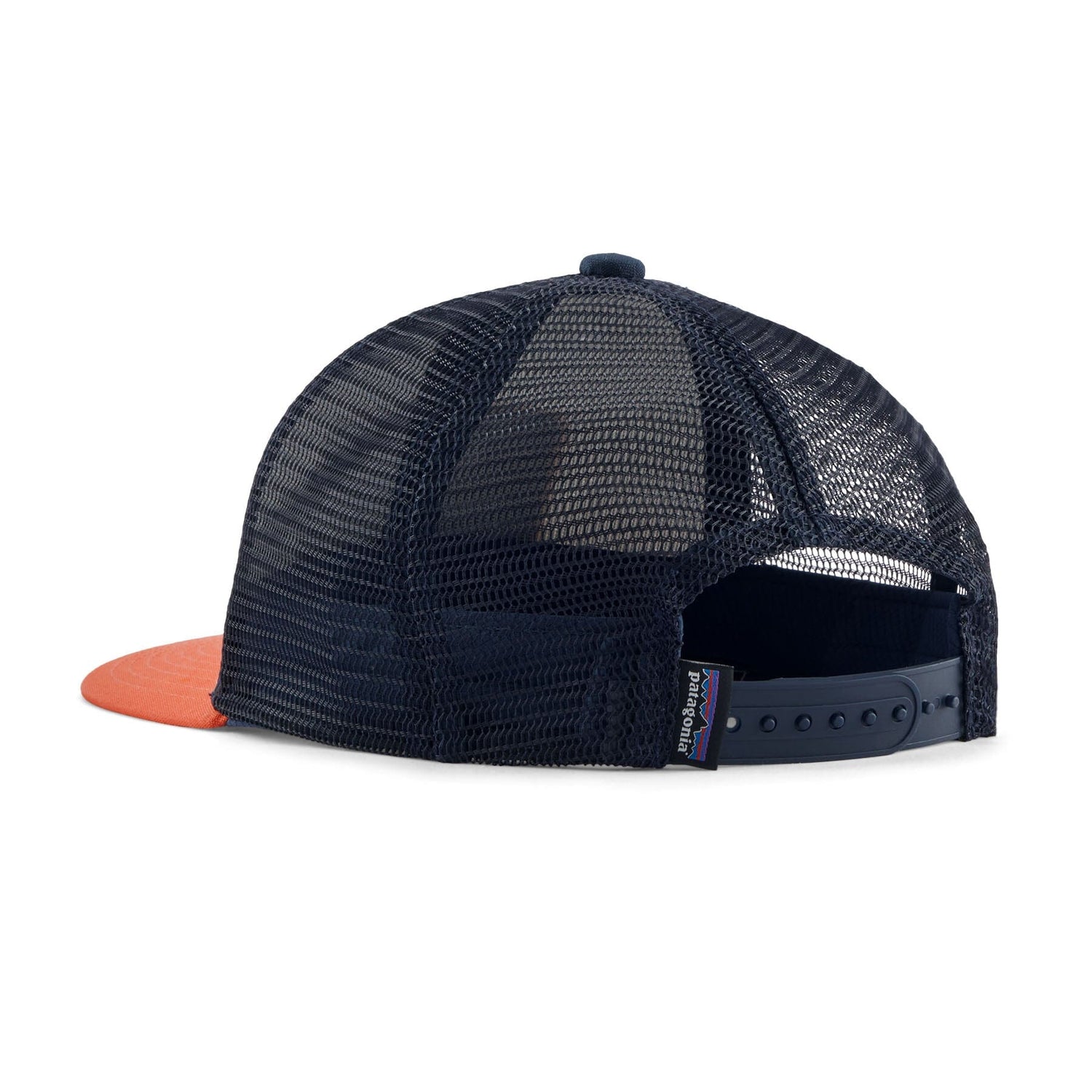 Patagonia Kids Trucker Hat - Organic Cotton & Recycled PET Ridge Rise Stripe: Coho Coral Headwear