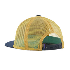 Patagonia Kids Trucker Hat - Organic Cotton & Recycled PET Ridge Rise Stripe: Oar Tan Headwear