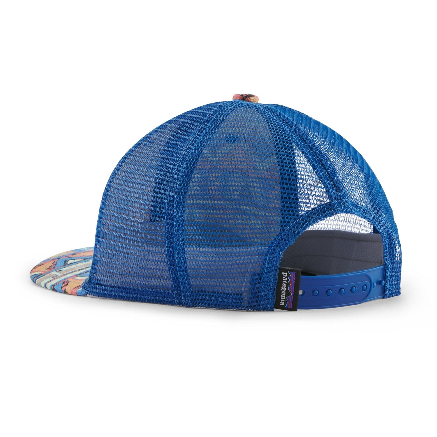 Patagonia Kids Trucker Hat - Organic Cotton & Recycled PET High Hopes Geo: Salamander Green Headwear