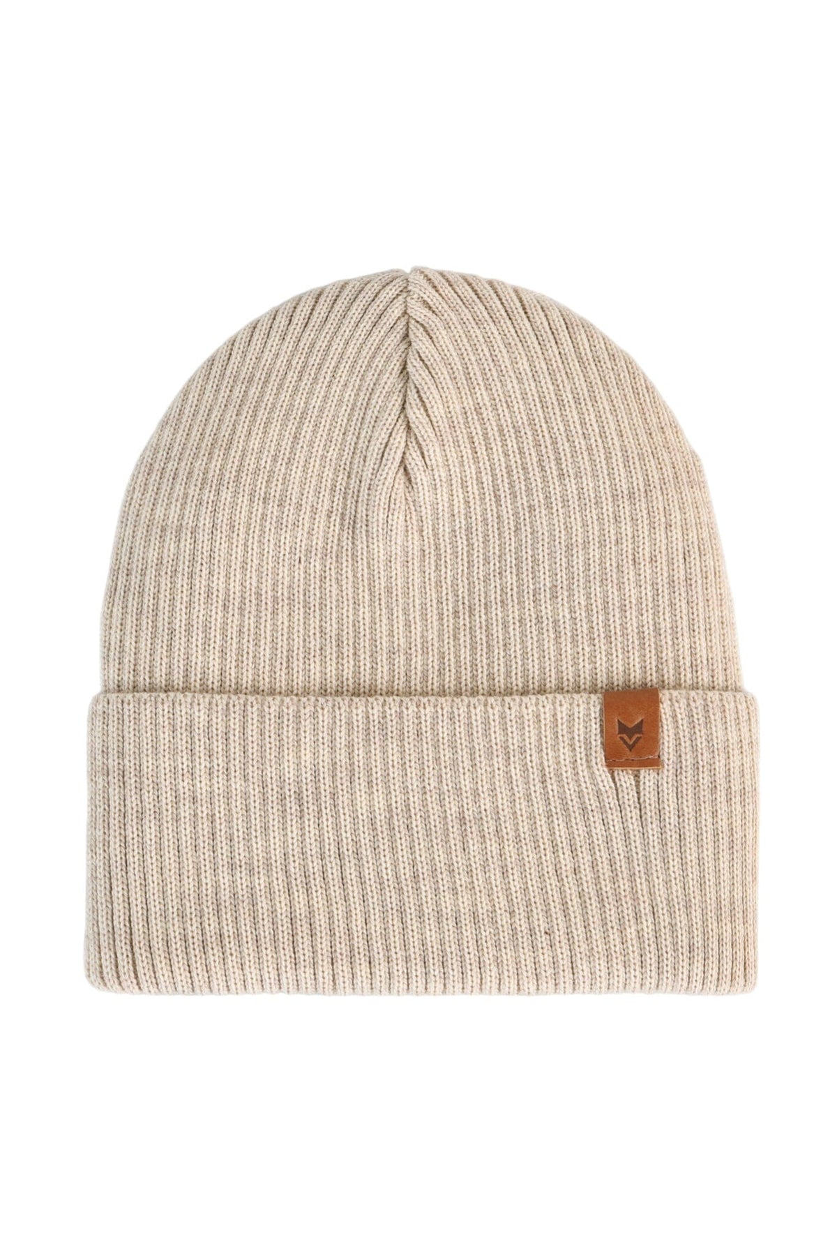 Korpi Rib Beanie - 100% Certified Merino Wool Headwear VAI-KØ Oatmilk