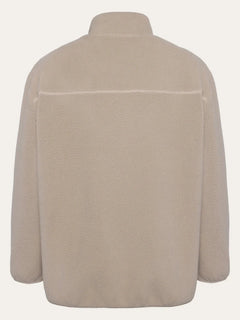 KnowledgeCotton Apparel Loose Fit Zip Fleece Light feather gray Fleece Jackets