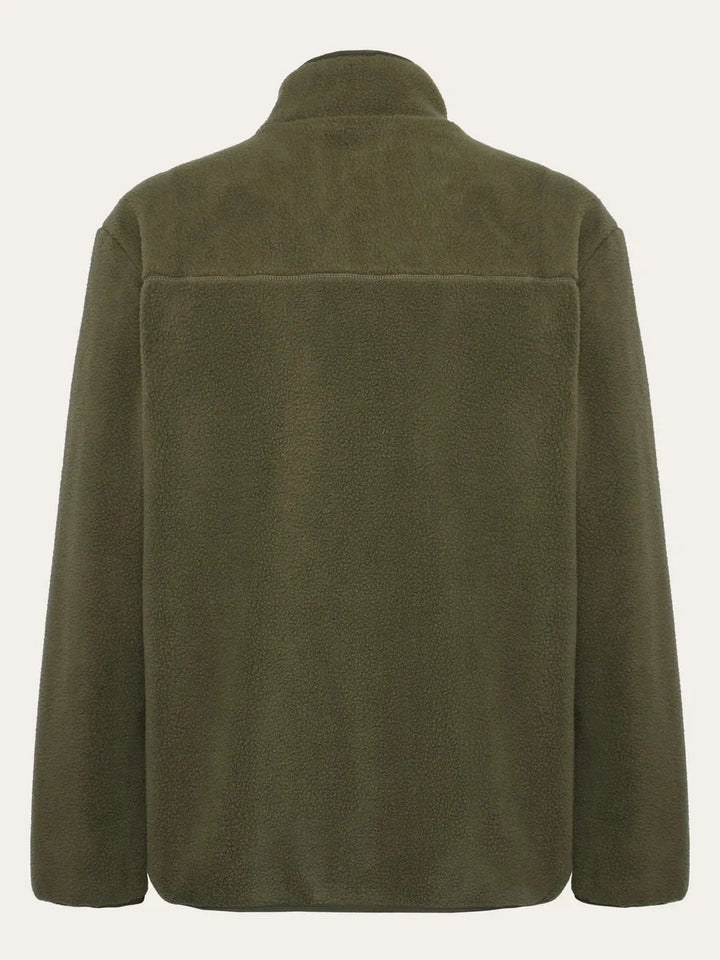 Loose Fit Zip Fleece Fleece Jackets KnowledgeCotton Apparel