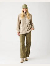 KnowledgeCotton Apparel Loose Fit Zip Fleece Light feather gray Fleece Jackets