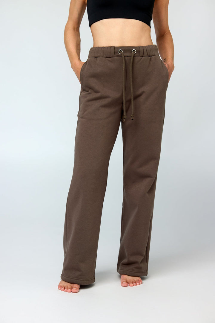 Millie Straight Leg Sweatpant Shirt Girlfriend Collective Mink XS 