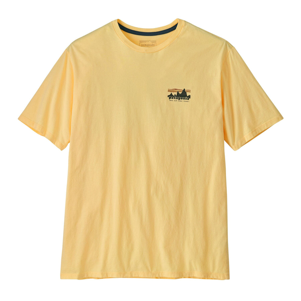 Patagonia M's '73 Skyline Organic T-Shirt - 100% Organic Cotton Buttercup Yellow Shirt