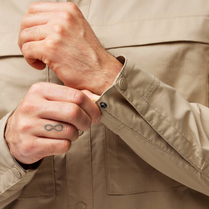 M's Abisko Trail Shirt LS - Recycled polyester & Polyester & Organic cotton Shirt Fjällräven