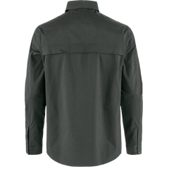 Fjällräven M's Abisko Trail Shirt LS - Recycled polyester & Polyester & Organic cotton Dark Grey Shirt