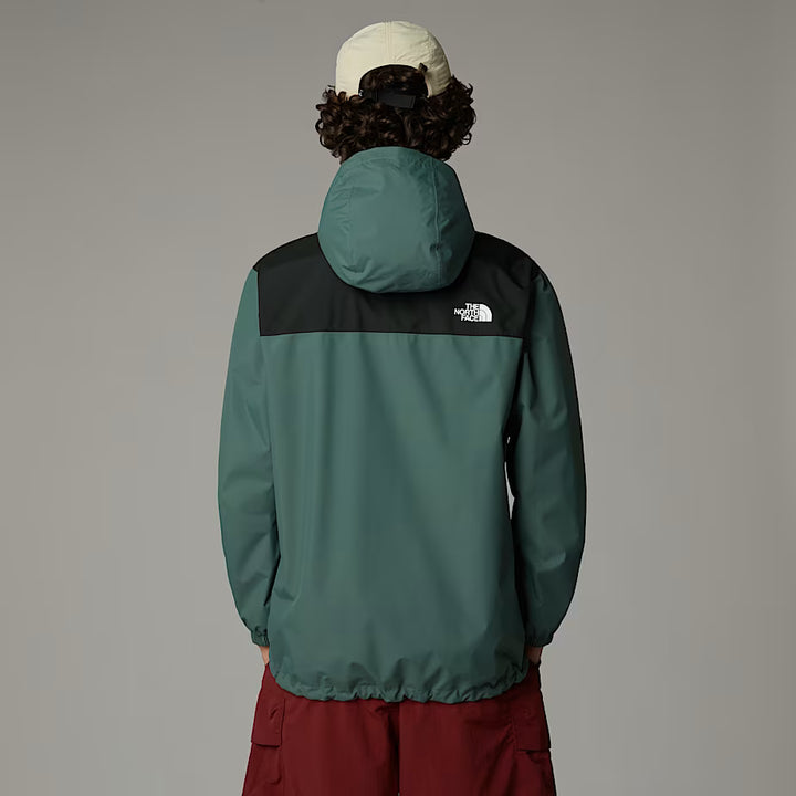 The North Face M's Antora Shell Jacket - Recycled Polyester & Nylon Duck Green TNF Black Jacket
