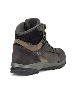 Hanwag M's Banks SF Extra GTX - Leather Working Group -certified nubuck leather Asphalt Light Brown Shoes