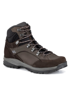 Hanwag M's Banks SF Extra GTX - Leather Working Group -certified nubuck leather Mocca Asphalt Shoes