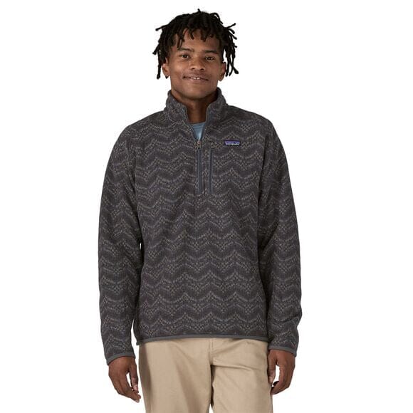 M's Better Sweater 1/4 Zip Fleece - 100% Recycled Polyester Shirt Patagonia Island Escape: Forge Grey M